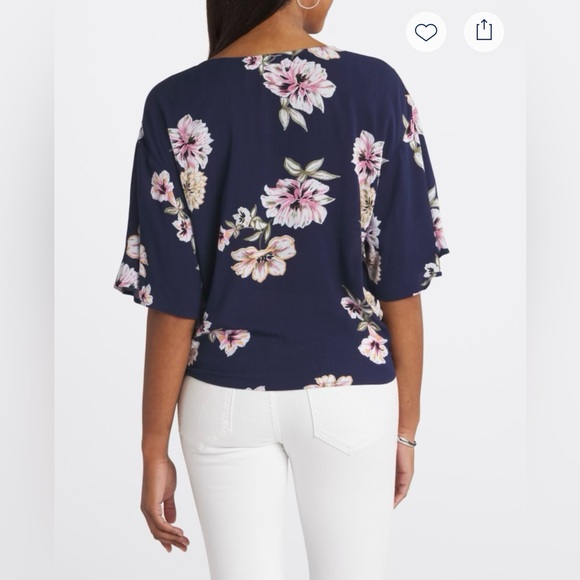 Lia Rhee Tie Front Top - Picture 2 of 6